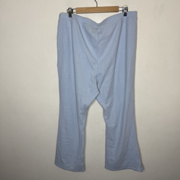 Old Navy High Waisted‎ Ribbed Crop Flare Lounge Pants Sea Glass Blue Women's XL - Picture 5 of 9